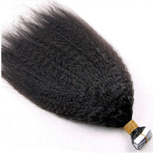 Afro Straight Keratin Strip Extensions (20 pcs)