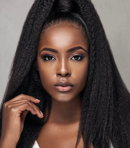 Afro Straight Keratin Strip Extensions (20 pcs)