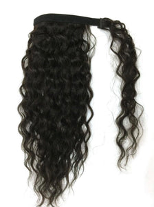 Wrap around ponytail (naturally curly)