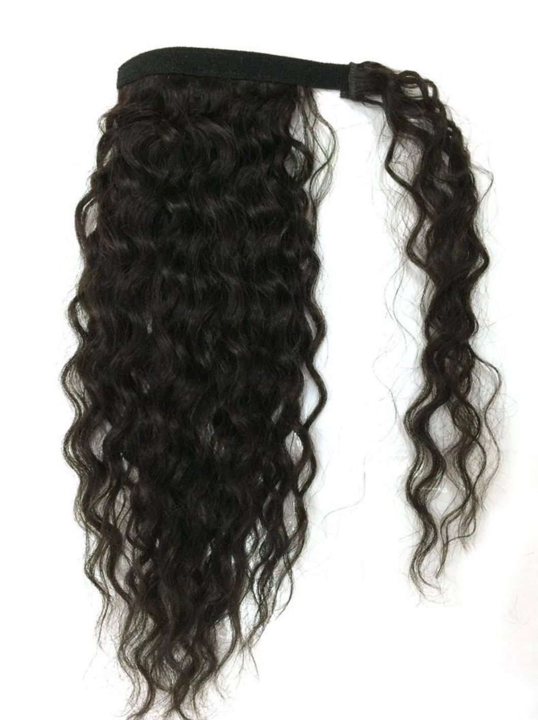 Wrap around ponytail (naturally curly)